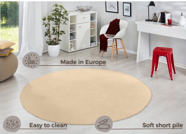 Bež okrugli tepih ø 133 cm Fancy – Hanse Home