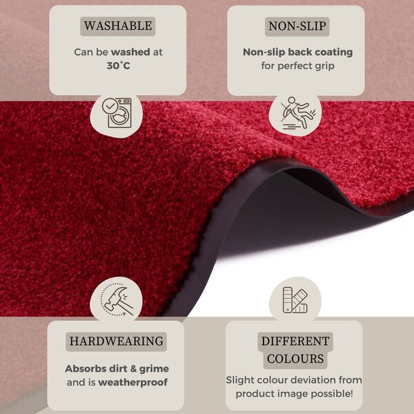 Hanse Home Wash & Clean crvena prostirka, 39 x 58 cm