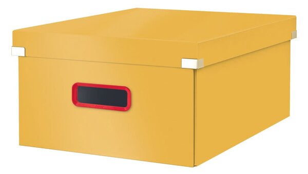 Žuta kartonska kutija za pohranu s poklopcem 48x37x20 cm Click&Store – Leitz