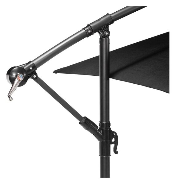 Crni suncobran ø 300 cm Happy Sun – Bonami Essentials