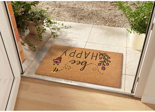 Otirač od kokosovih vlakana 75x45 cm Bee Happy - Hanse Home