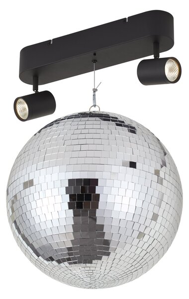 Retro visilica disko kugla uklj. LED 2-svjetla s daljinskim upravljačem - Discoball