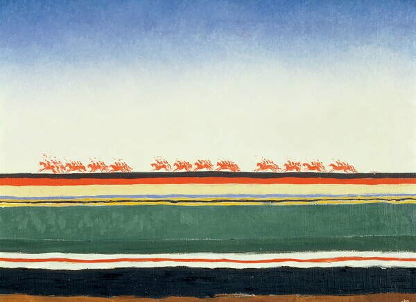 Malevich, Kazimir Severinovich - Reprodukcija umjetnosti Red Cavalry, (40 x 30 cm)