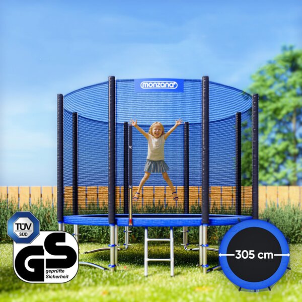 Vrtni trampolin MONZANA sa zaštitnom mrežom i ljestvama - 305 cm