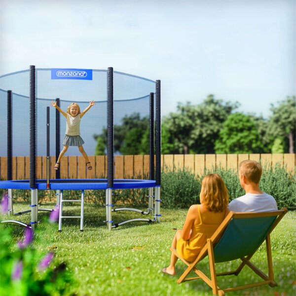 Vrtni trampolin MONZANA sa zaštitnom mrežom i ljestvama - 305 cm