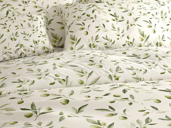 Polipamučna posteljina OLIVE POLY zelena Dimenzije posteljine: 70 x 90 cm | 140 x 200 cm