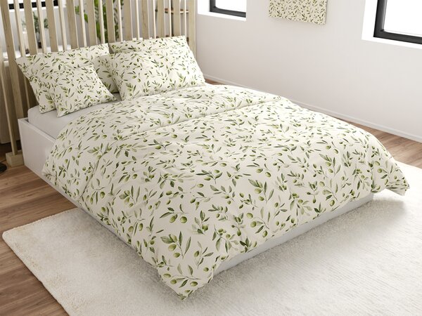 Polipamučna posteljina OLIVE POLY zelena Dimenzije posteljine: 70 x 90 cm | 140 x 200 cm
