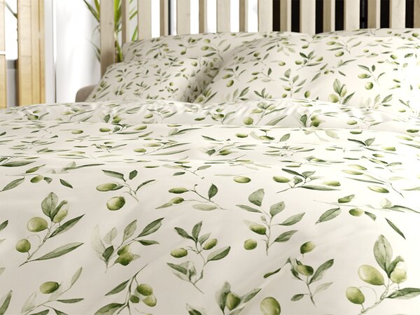 Polipamučna posteljina OLIVE POLY zelena Dimenzije posteljine: 70 x 90 cm | 140 x 200 cm