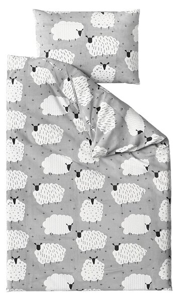 Polipamučna posteljina SHEEP POLY siva Dimenzije posteljine: 70 x 90 cm | 140 x 200 cm