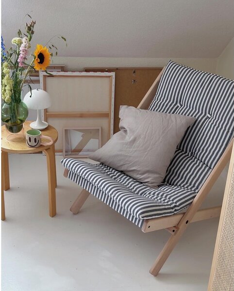 Sklopivi naslonjač Karup Design Boogie Raw/Beach Blue