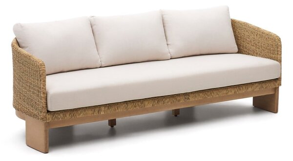 Bež/u prirodnoj boji vrtna sofa od umjetnog ratana Xoriguer – Kave Home