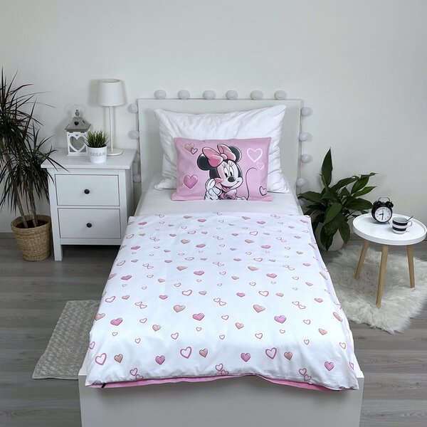 Pamučna dječja posteljina za dječji krevetić 100x135 cm Minnie – Jerry Fabrics