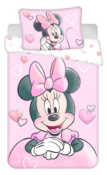 Pamučna dječja posteljina za dječji krevetić 100x135 cm Minnie – Jerry Fabrics