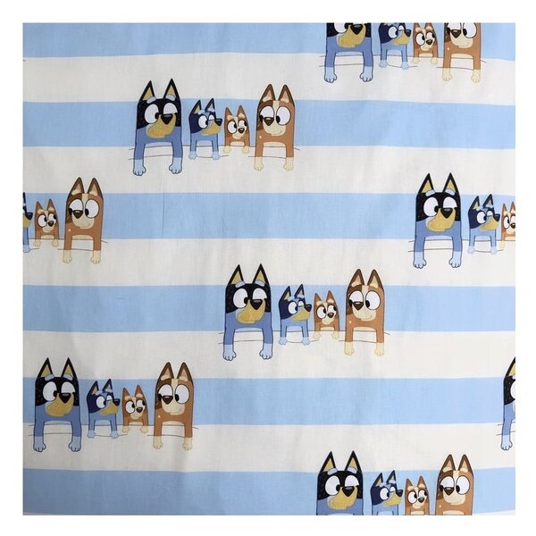 Pamučna dječja posteljina za krevet za jednu osobu 140x200 cm Bluey – Jerry Fabrics