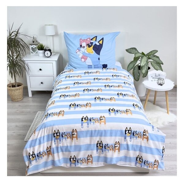 Pamučna dječja posteljina za krevet za jednu osobu 140x200 cm Bluey – Jerry Fabrics