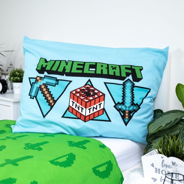 Pamučna dječja posteljina za krevet za jednu osobu 140x200 cm Minecraft – Jerry Fabrics