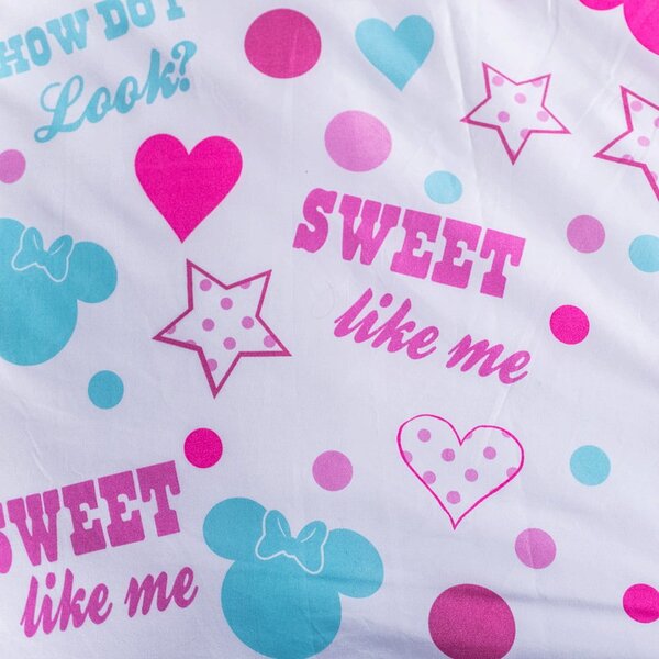 Dječja posteljina za krevet za jednu osobu od mikrovlakana 140x200 cm Minnie Sweet Like Me – Jerry Fabrics