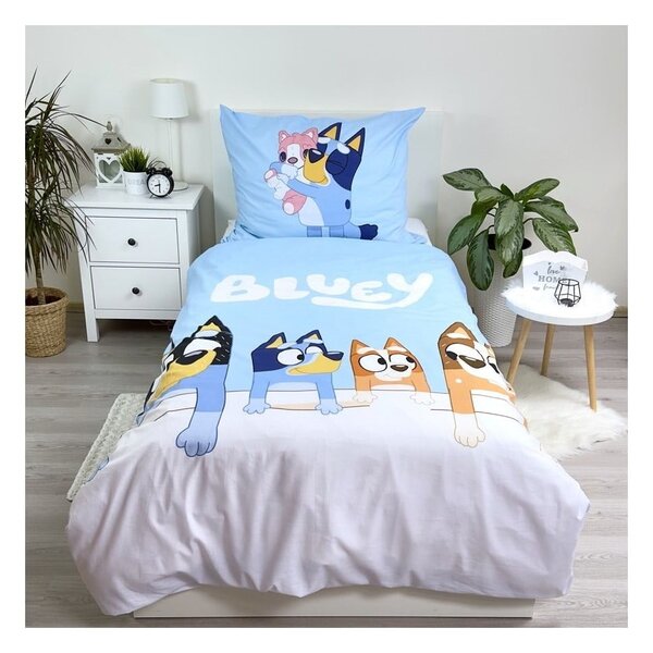 Pamučna dječja posteljina za krevet za jednu osobu 140x200 cm Bluey – Jerry Fabrics