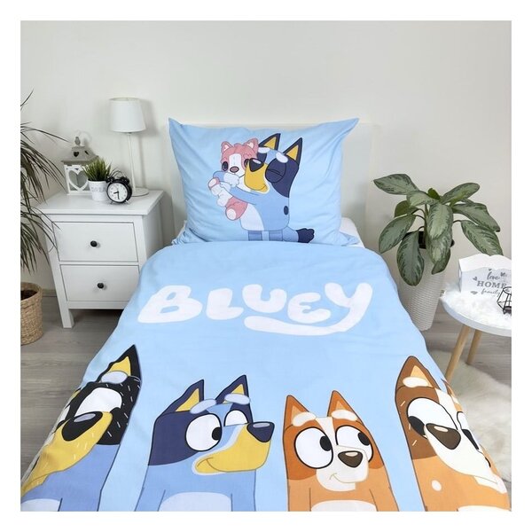 Pamučna dječja posteljina za krevet za jednu osobu 140x200 cm Bluey – Jerry Fabrics