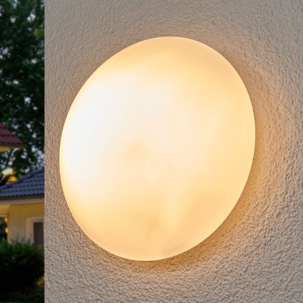 Searchlight Staklena vanjska zidna svjetiljka Tokyo 28 cm IP44, prigušiva, Bijela, Staklo
