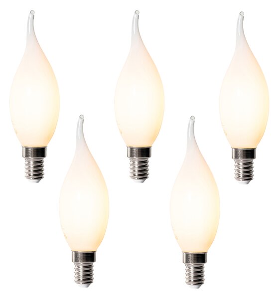 Set od 5 E14 prigušivih LED žarulja BXS35 opal 4W 450 lm 2200K