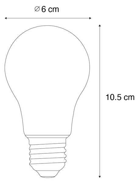 Set od 5 E27 prigušivih LED žarulja A60 6W 500 lm 3000K
