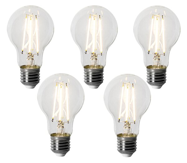 Set od 5 E27 prigušivih LED žarulja A60 6W 500 lm 3000K
