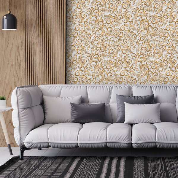 Tapeta - 3D ornamenti, bijeli