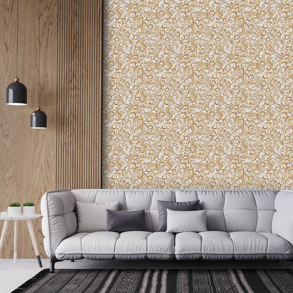 Tapeta - 3D ornamenti, bijeli