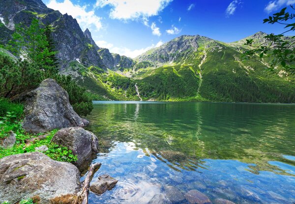 Foto tapeta - Jezero u Tatrama (147x102 cm)