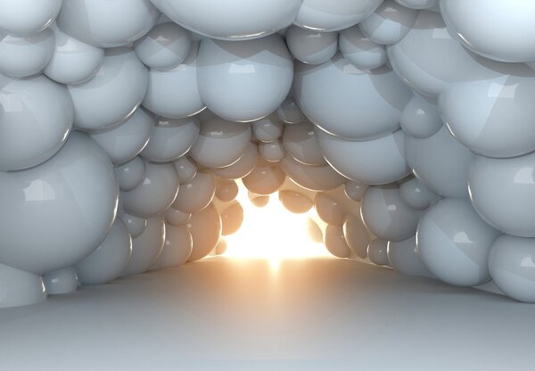 Foto tapeta - 3D tunel (147x102 cm)