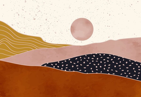 Foto tapeta - Pejzažna apstrakcija III. (147x102 cm)