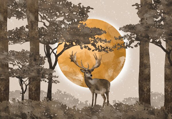 Foto tapeta - Jelen (147x102 cm)