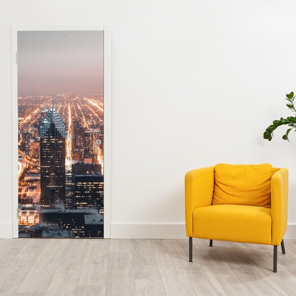 Foto tapeta za vrata - Metropola (95x205cm)