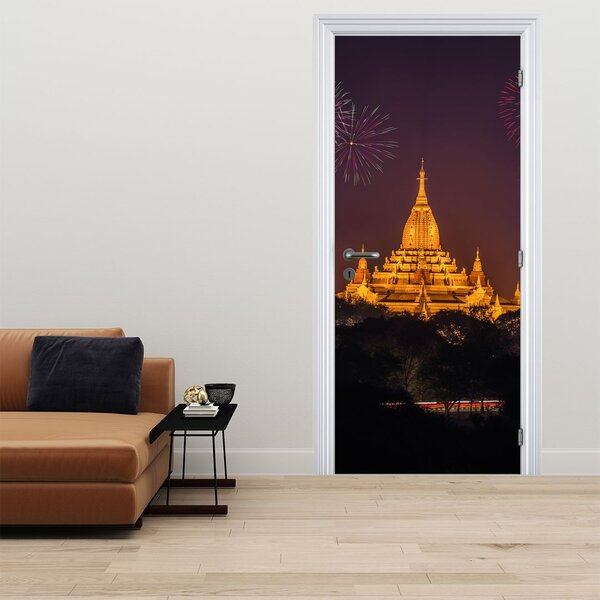 Foto tapeta za vrata - Vatromet u Aziji (95x205cm)