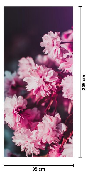 Foto tapeta za vrata - Cvijeće drveća (95x205cm)