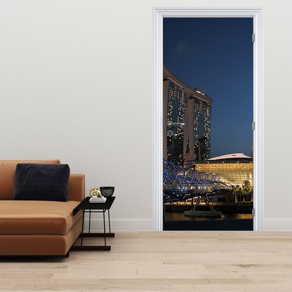 Foto tapeta za vrata - Metropola (95x205cm)