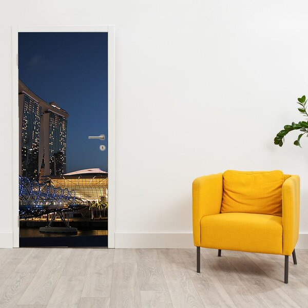 Foto tapeta za vrata - Metropola (95x205cm)