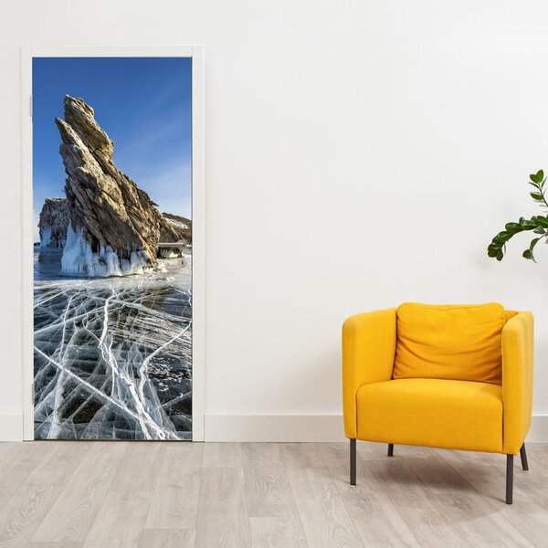 Foto tapeta za vrata - Ledena stijena (95x205cm)