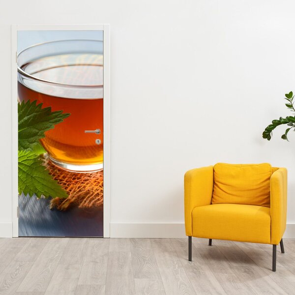 Foto tapeta za vrata - Šalica s čajem (95x205cm)