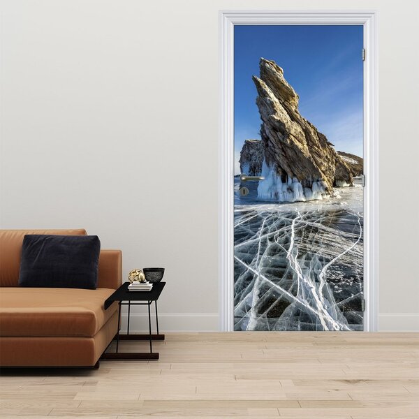 Foto tapeta za vrata - Ledena stijena (95x205cm)