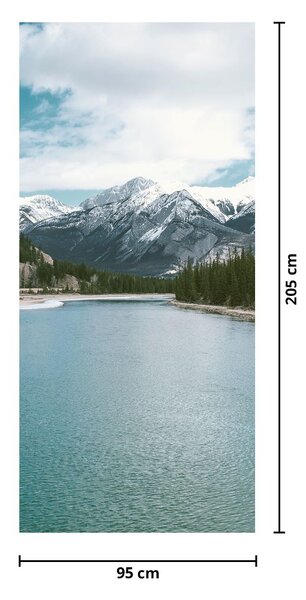 Foto tapeta za vrata - Planinski krajolik (95x205cm)