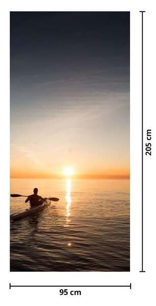 Foto tapeta za vrata - Kajak na moru (95x205cm)