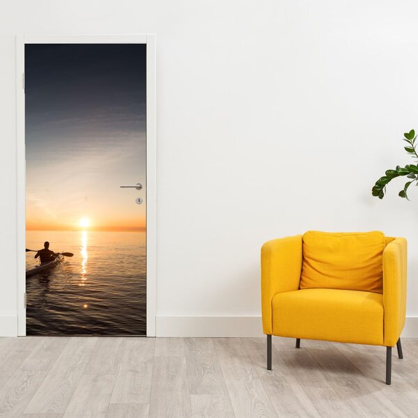 Foto tapeta za vrata - Kajak na moru (95x205cm)