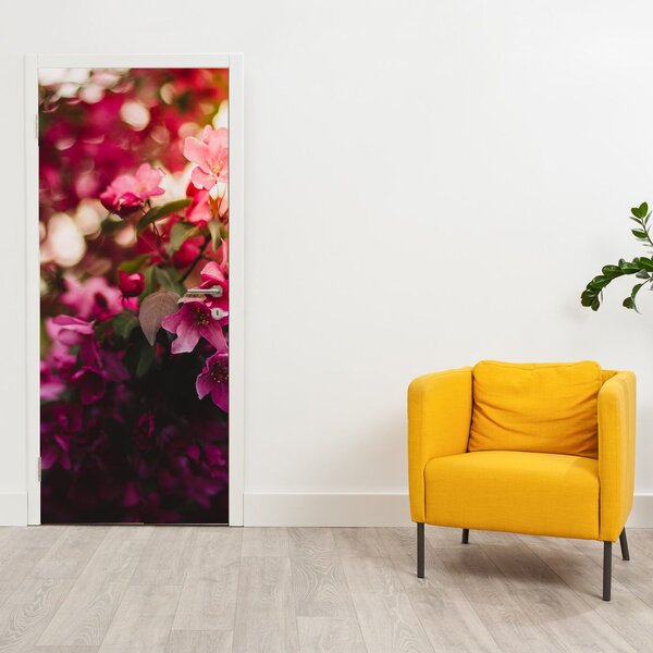 Foto tapeta za vrata - Cvijeće razgranatog grma (95x205cm)
