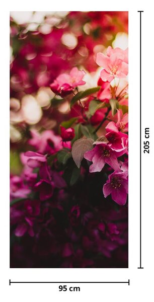 Foto tapeta za vrata - Cvijeće razgranatog grma (95x205cm)