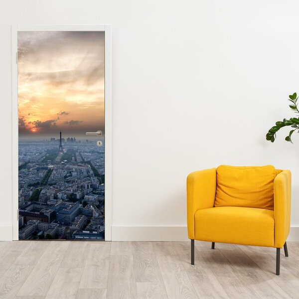Foto tapeta za vrata - Pariz odozgo (95x205cm)