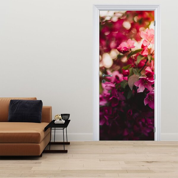 Foto tapeta za vrata - Cvijeće razgranatog grma (95x205cm)
