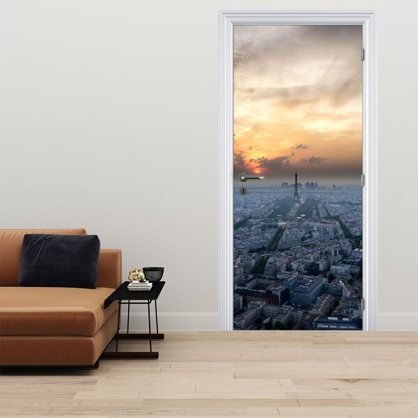 Foto tapeta za vrata - Pariz odozgo (95x205cm)