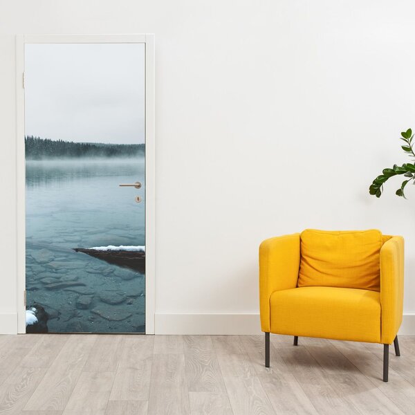 Foto tapeta za vrata - Ledeno nordijsko jezero (95x205cm)